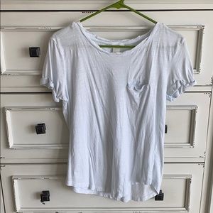 Basic white t